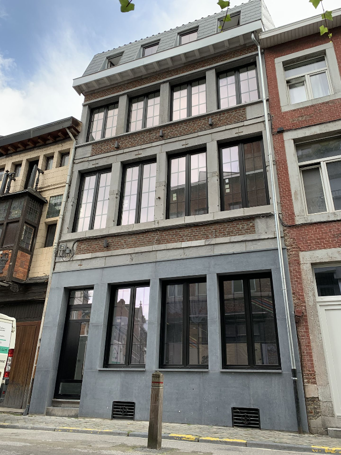 rénovation façade bâtiment au centre de liège 